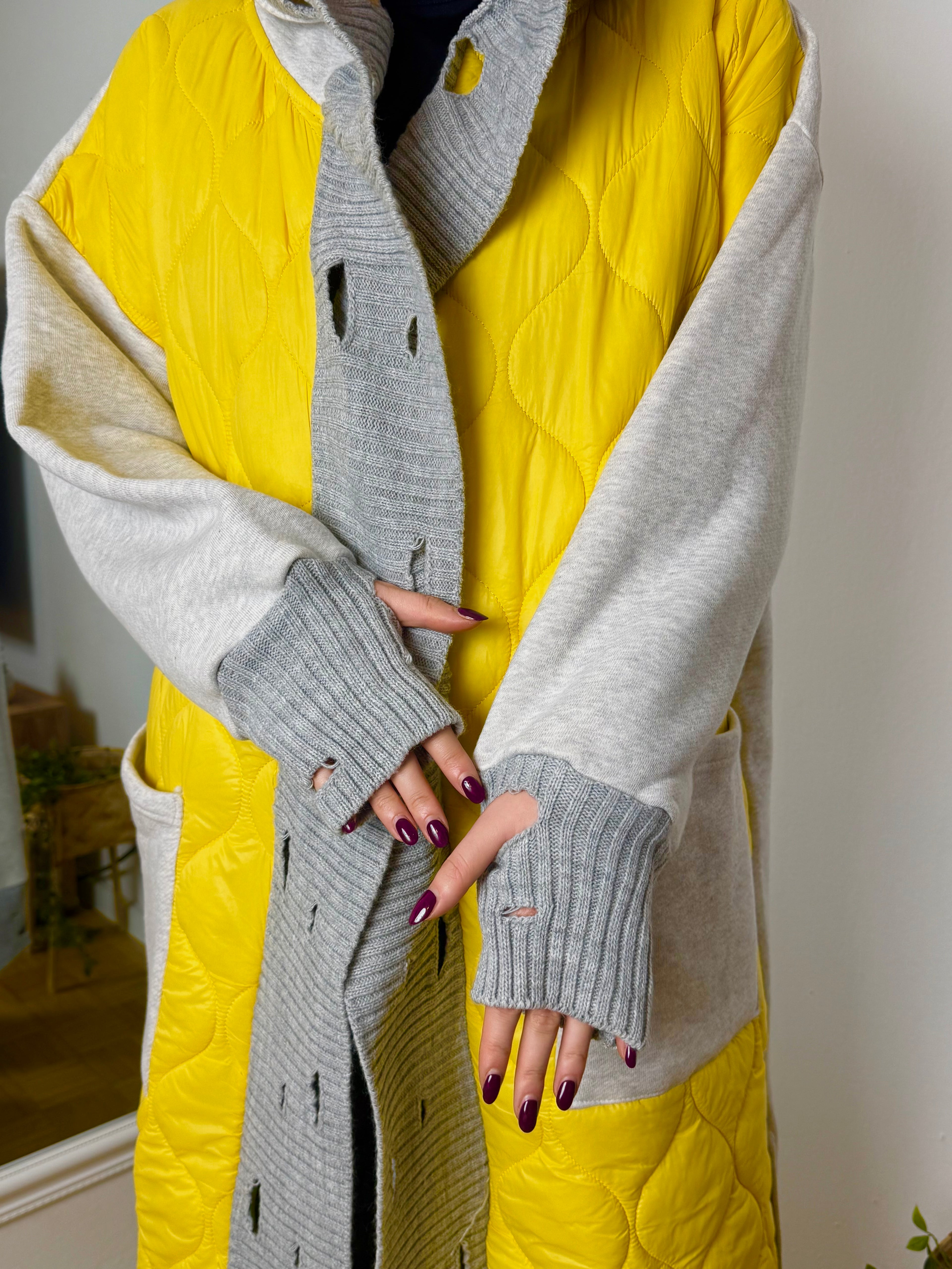 Pallto "Yellow Quilt Coat"