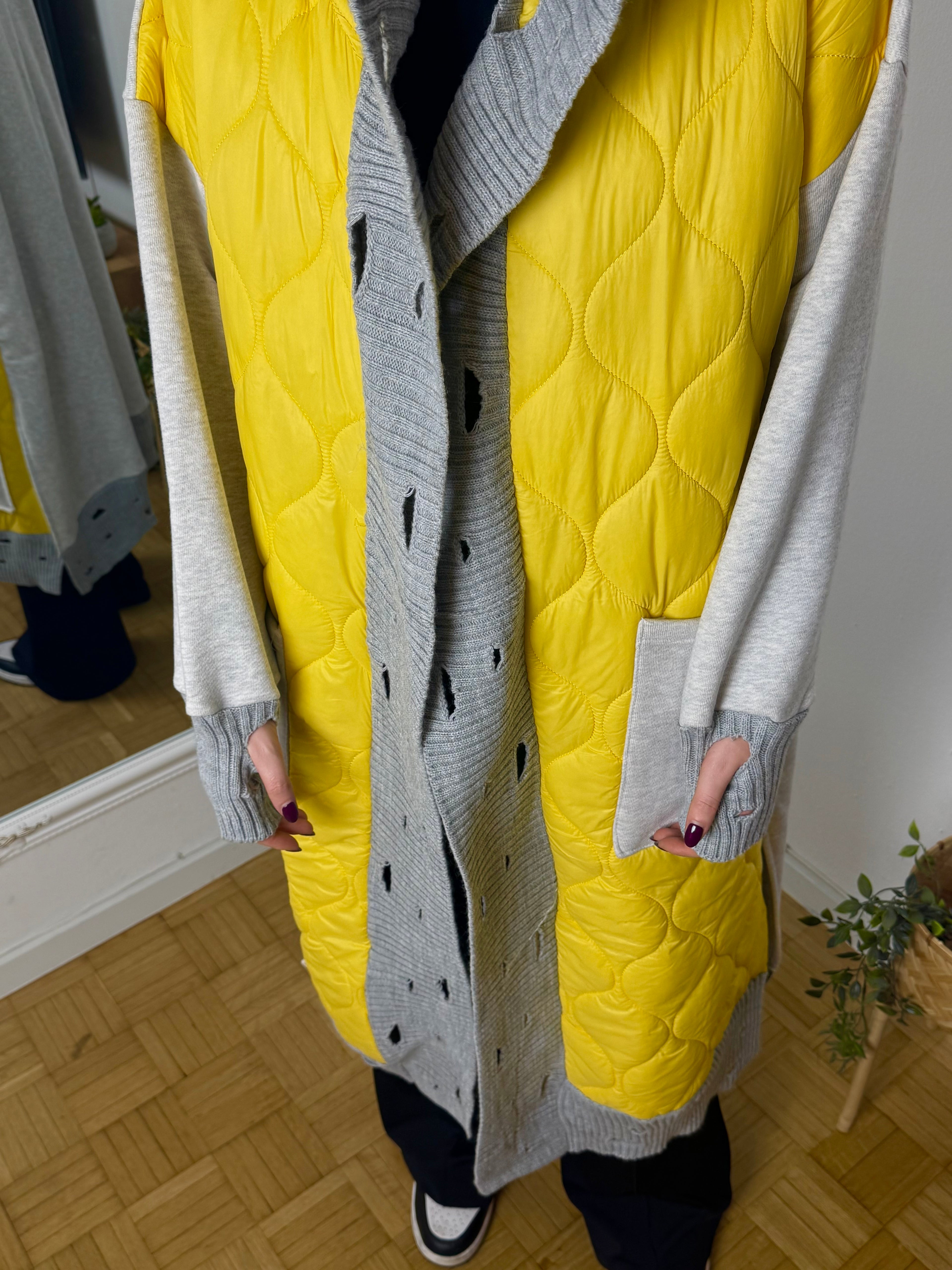 Pallto "Yellow Quilt Coat"