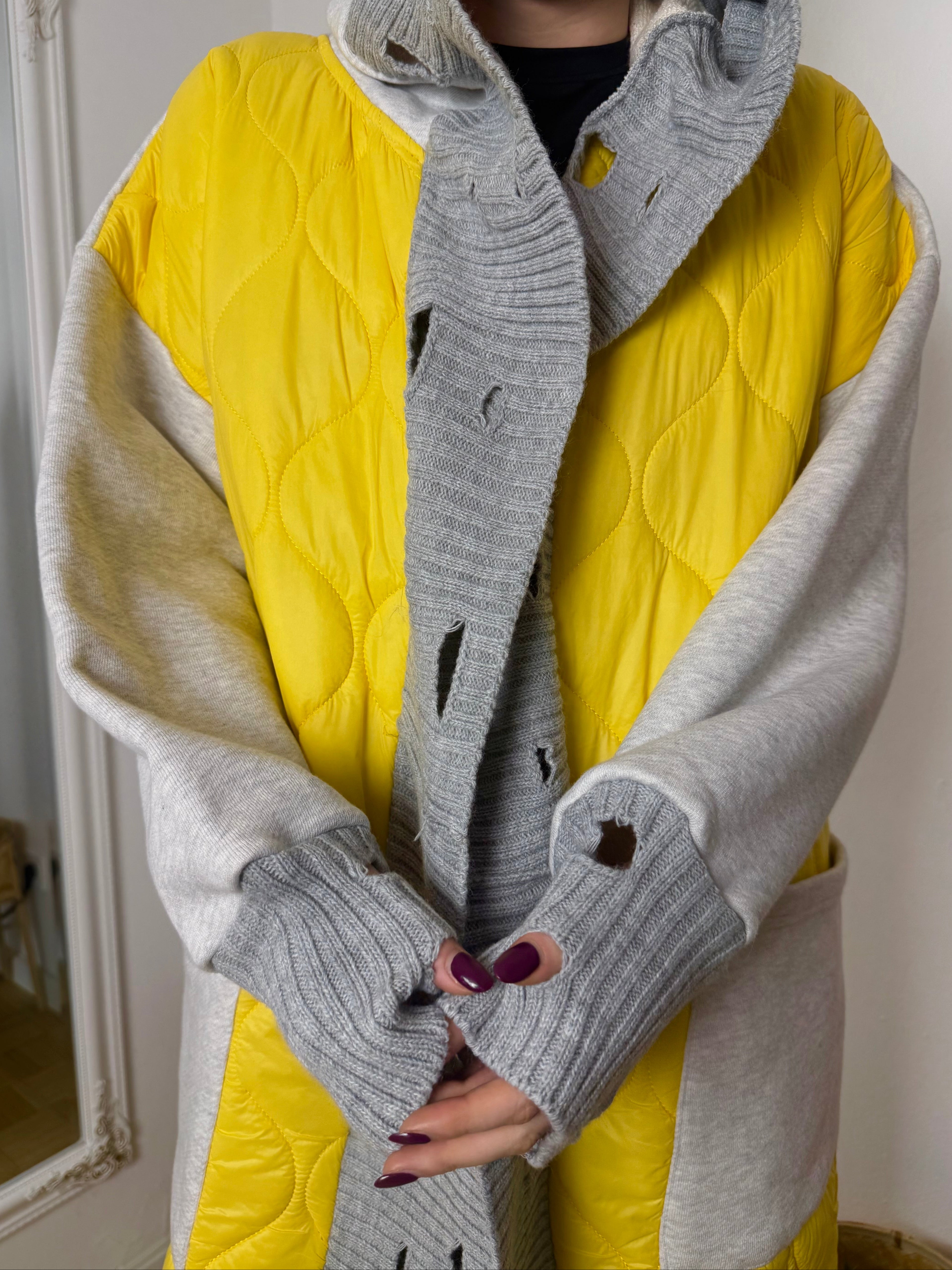 Pallto "Yellow Quilt Coat"