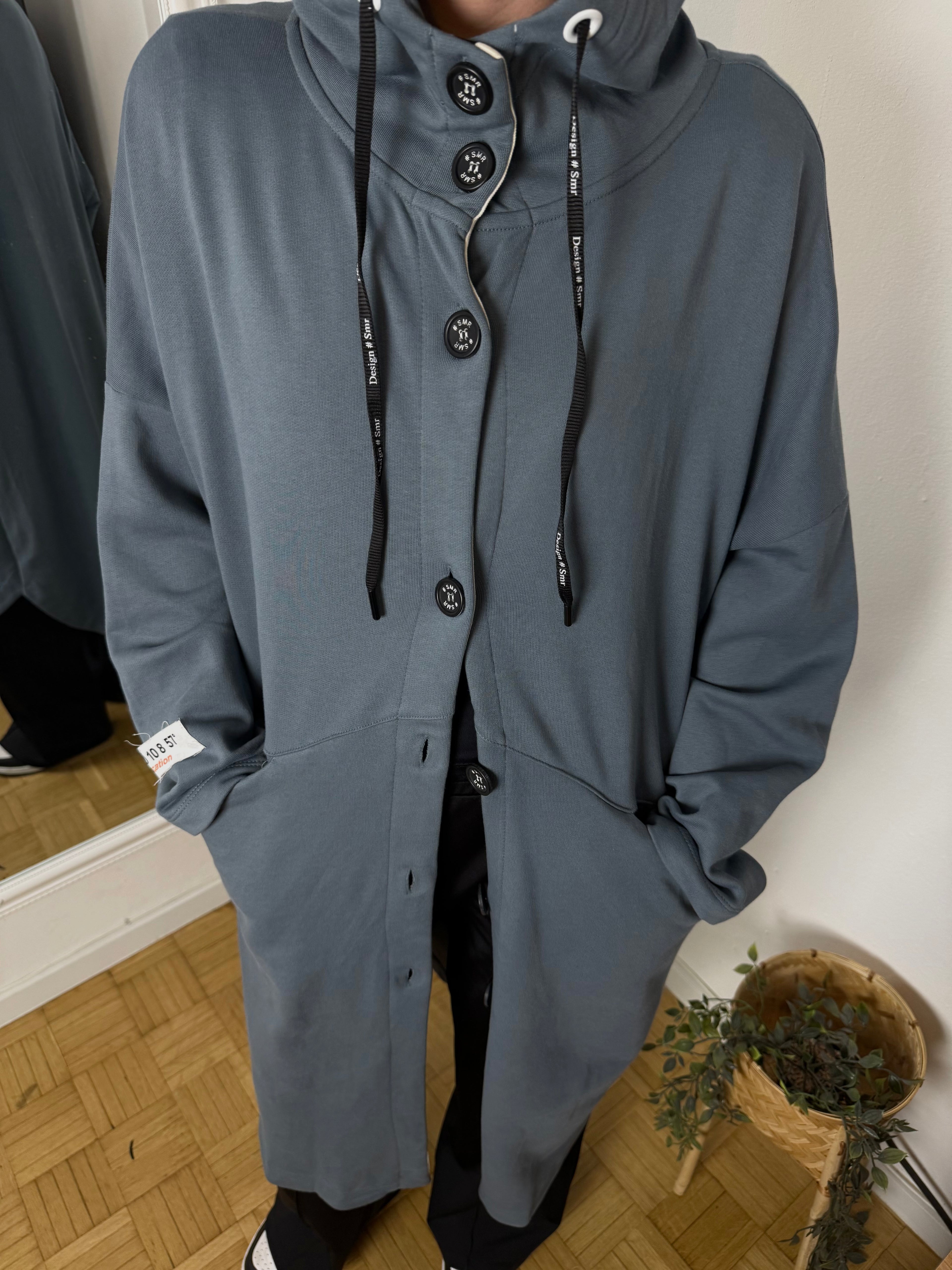 Fustan Hoodie "Grey Hoodie Dress"