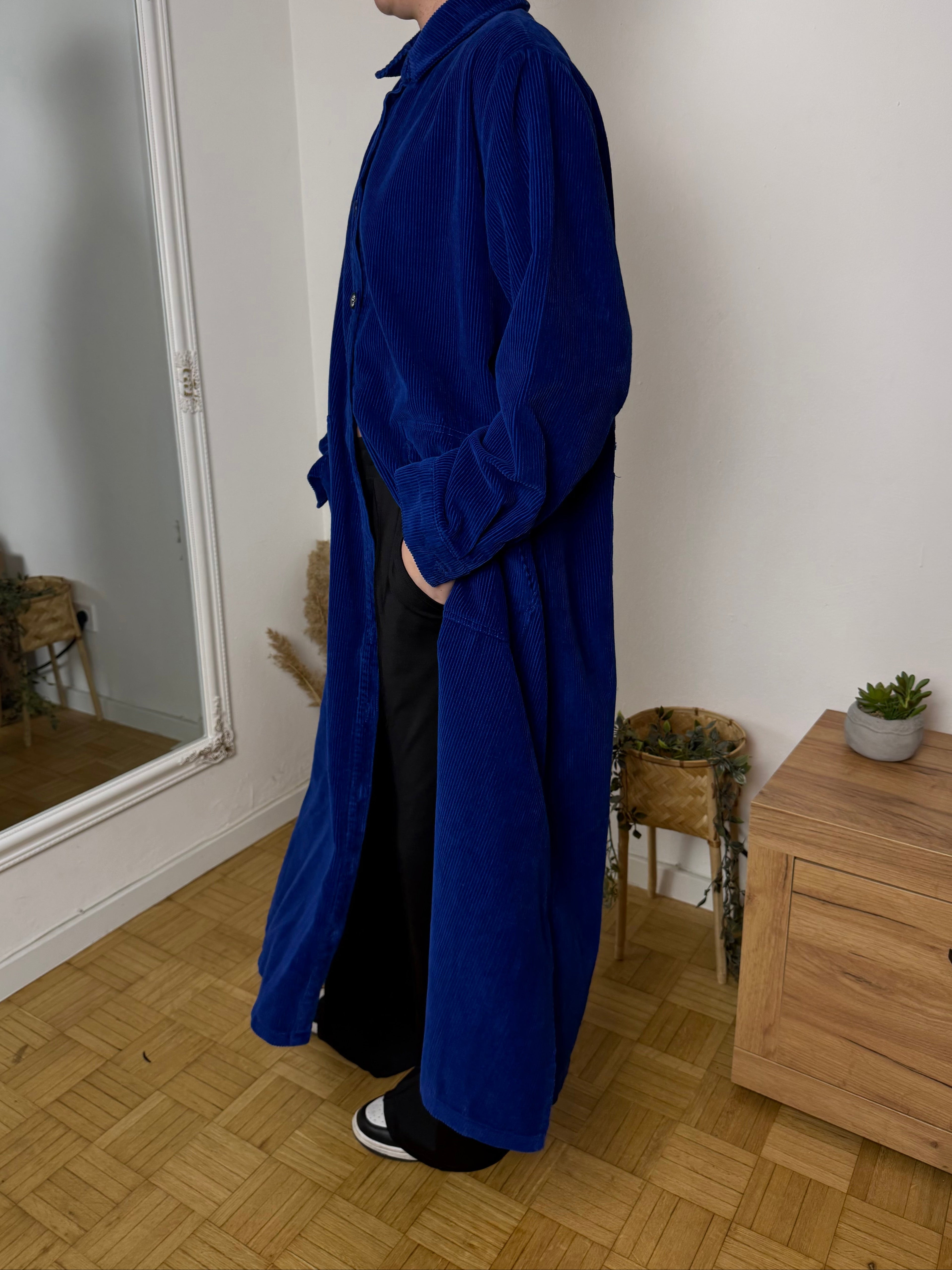 Pallto Kadife "Blue Cord Coat"