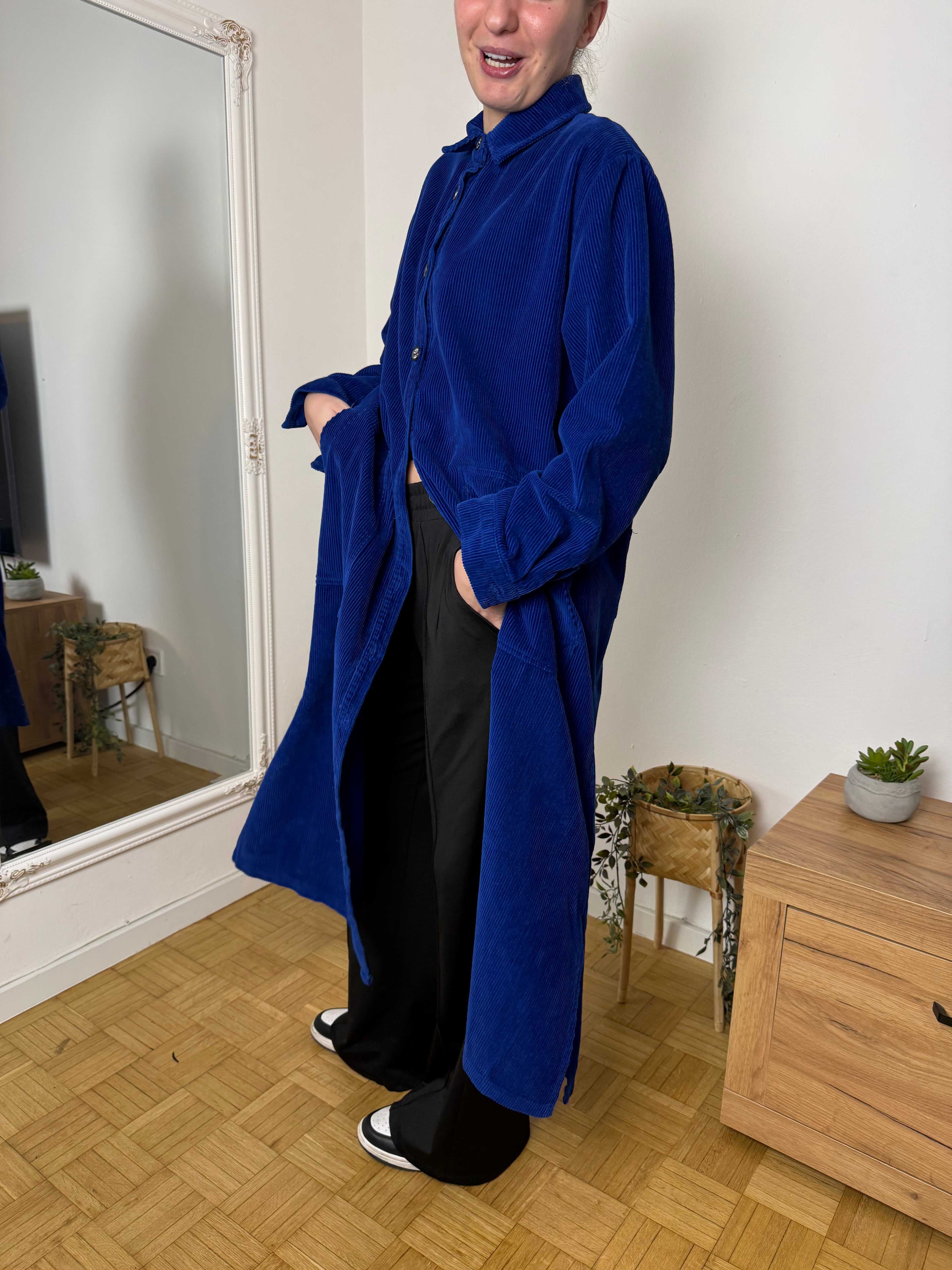 Pallto Kadife "Blue Cord Coat"
